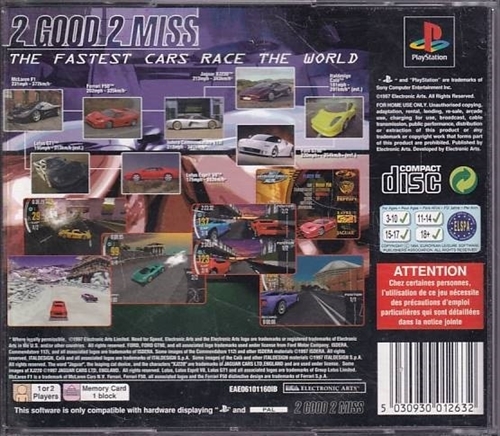 Need For Speed II - PS1 (B Grade) (Genbrug)